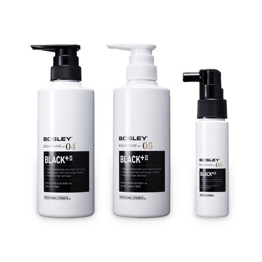 【会員限定販売】ブラックプラスコントロール シャンプーEX 2&コンディショナーEX2 360mL、スカルプエッセンスEX2 50mL セット